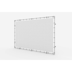 Wandmontage Spannrahmen Alu für Werbebanner (Klemp)