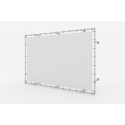 Aan de wand bevestigd aluminium spanframe voor reclamebanners op afstand (Klemp) Aan de wand bevestigd aluminium spanframe voor reclamebanners op afstand (Klemp)