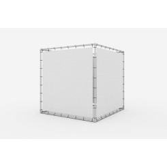 Werbewürfel Banner Aluminium Spannrahmen (Klemp)