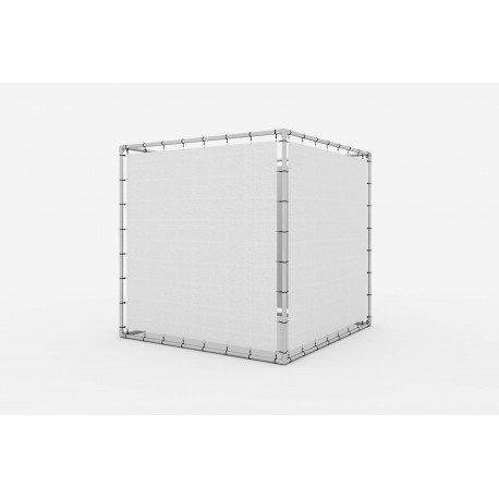 Werbewürfel Banner Aluminium Spannrahmen (Klemp) - Werbung Werbewürfel Banner Aluminium Spannrahmen (Klemp) - Werbung