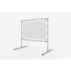 Freestanding advertising structure, adjustable - for banner (Klemp)