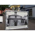 Konstrukcja reklamowa rurowa przestawna - pod ekran z dibondu (Klemp)