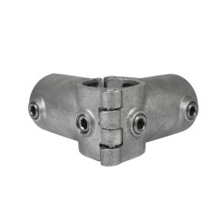 Open hoekstuk doorlopende staander 90° Typ 20OE, 48,3 mm, Thermisch verzinkt (Klemp)