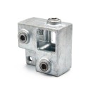 Eckstück durchlaufender Ständer mit lasche - 25 mm - Typ 21S-25 (Klemp) Eckstück durchlaufender Ständer mit lasche - 25 mm - Typ 21S-25 (Klemp)