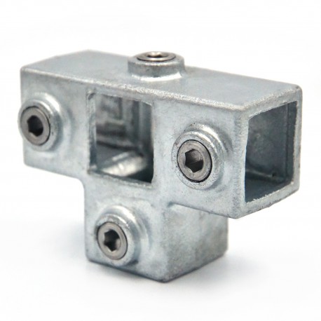 T-Stück für Stützrohr - 25 mm - Typ 24S-25 (Klemp) - Vierkant Rohrverbinder T-Stück für Stützrohr - 25 mm - Typ 24S-25 (Klemp) - Vierkant Rohrverbinder