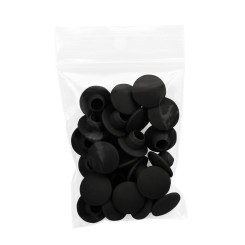 Bouchon à vis en plastique gris (25 pcs) Typ 78BC, Le noir (Klemp)