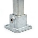 Eckige Fußplatte - 25 mm - Typ 11S-25 (Klemp) Eckige Fußplatte - 25 mm - Typ 11S-25 (Klemp)