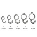 Patère Typ 64A, 21,3 mm, Galvanisé (Klemp) Patère Typ 64A, 21,3 mm, Galvanisé (Klemp)