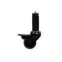 Roue pivotante avec frein 100 mm incl. extenseur S40 mm (Klemp) Roue pivotante avec frein 100 mm incl. extenseur S40 mm (Klemp)