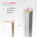 MDF Standard Slats 29x40 (Klemp) MDF Standard Slats 29x40 (Klemp)