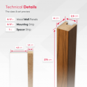 MDF Standaard Latten 29x40 (Klemp) MDF Standaard Latten 29x40 (Klemp)