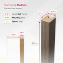 Lamas Estándar MDF 29x40 (Klemp) Lamas Estándar MDF 29x40 (Klemp)