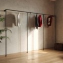 Garderobenständer Hannover - für Wandmontage - Schwarz (Klemp) Garderobenständer Hannover - für Wandmontage - Schwarz (Klemp)