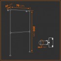 Percha Hamburgo - De pared - Galvanizada (Klemp) Percha Hamburgo - De pared - Galvanizada (Klemp)