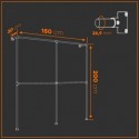 Percha Frankfurt - De pared - Galvanizada (Klemp)
