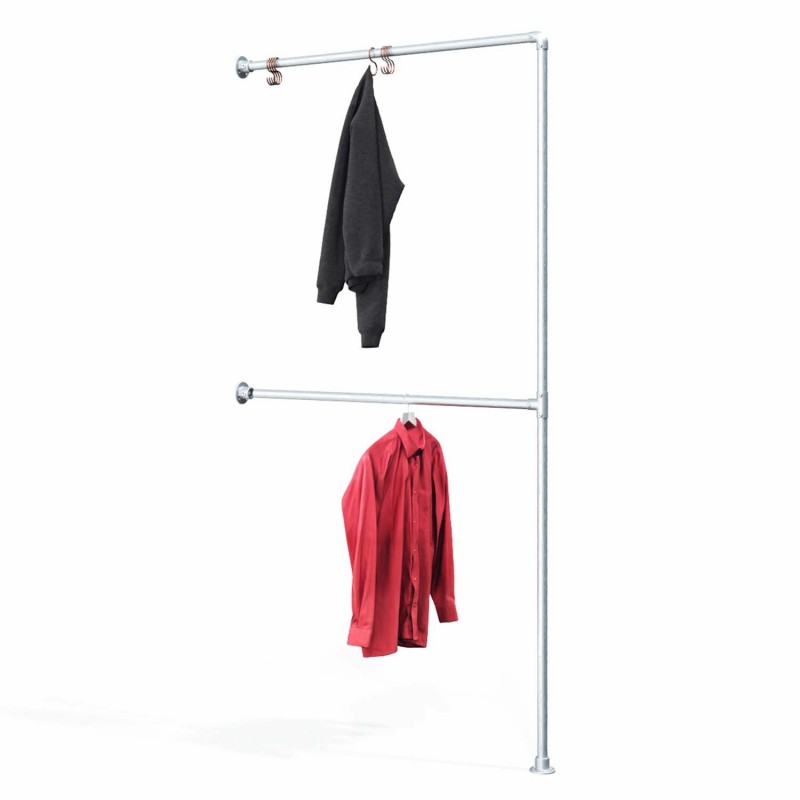 Kapstok Essen - voor wandmontage - gegalvaniseerd (Klemp) - Kits