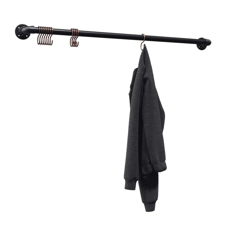 Appendiabiti Bielefeld - per montaggio a parete - nero (Klemp) - Kit Appendiabiti Bielefeld - per montaggio a parete - nero (Klemp) - Kit