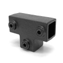Pieza en T larga Typ 4S, 25 mm, Negro (Klemp) Pieza en T larga Typ 4S, 25 mm, Negro (Klemp)