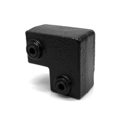 Eckstück 90°, rechtwinklige - 25 mm - Typ 06S-25-B (schwarz) (Klemp)
