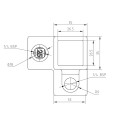 Coude 3 voies 90° Typ 18S, 25 mm, Le noir (Klemp) Coude 3 voies 90° Typ 18S, 25 mm, Le noir (Klemp)