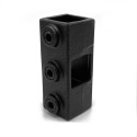 Cruz de dos zócalos Typ 22S, 25 mm, Negro (Klemp) Cruz de dos zócalos Typ 22S, 25 mm, Negro (Klemp)