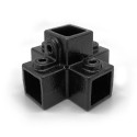 Kreuzstück für Stützrohr - 25 mm - Typ 26S-25-B (schwarz) (Klemp) Kreuzstück für Stützrohr - 25 mm - Typ 26S-25-B (schwarz) (Klemp)