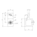 Gelenkauge - 25 mm - Typ 36S-25-B (schwarz) (Klemp) Gelenkauge - 25 mm - Typ 36S-25-B (schwarz) (Klemp)