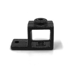 Uchwyt z pojedyńczym uchem Typ 55S, 25 mm, Czarny (Klemp)