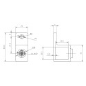 Rohrverbinder für Plattenbefestigung - 25 mm - Typ 55S-25-B (schwarz) (Klemp) Rohrverbinder für Plattenbefestigung - 25 mm - Typ 55S-25-B (schwarz) (Klemp)