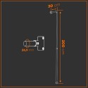 Percha Berlín - De pared - Galvanizada (Klemp)