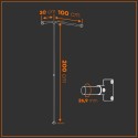 Percha Bonn - De pared - Galvanizada (Klemp) Percha Bonn - De pared - Galvanizada (Klemp)