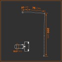 Percha Bremen - De pared - Galvanizada (Klemp)
