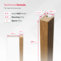 MDF Standaard Latten 29x40 (Klemp) MDF Standaard Latten 29x40 (Klemp)