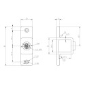 Ösenteil mit Doppellasche - 25 mm - Typ 56S-25 (Klemp) Ösenteil mit Doppellasche - 25 mm - Typ 56S-25 (Klemp)