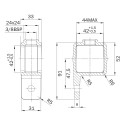 Parte de ojal labio único Typ 55S, 25 mm, Galvanizado (Klemp) Parte de ojal labio único Typ 55S, 25 mm, Galvanizado (Klemp)