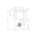 Crossover 90° Typ 28S, 25 mm, Galvanized (Klemp)