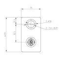 Té court Typ 2S, 25 mm, Galvanisé (Klemp) Té court Typ 2S, 25 mm, Galvanisé (Klemp)