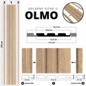 Premium Wandpaneele OLMO - Eiche Gold II (Klemp)
