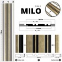 Premium Wandpaneele MILO - Glanzgold (Klemp) Premium Wandpaneele MILO - Glanzgold (Klemp)