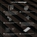 Premium Wandpaneele MILO - Glanzgold (Klemp) Premium Wandpaneele MILO - Glanzgold (Klemp)