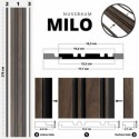 Pannelli murali premium MILO - Noce (Klemp)