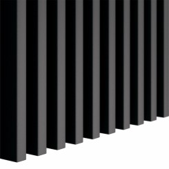 MDF Minilatten 16x30 - Zwart mat - 31 stuks (Klemp)