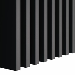 Vrijstaande MDF-latten 22x70 - Zwart mat - 10 stuks (Klemp)