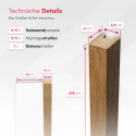 MDF Standard Slats 29x40 - Oak Pro - 17 pieces (Klemp) MDF Standard Slats 29x40 - Oak Pro - 17 pieces (Klemp)