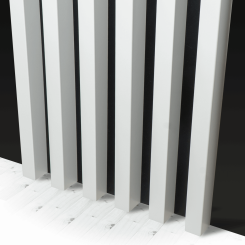 Lattes Standard MDF 29x40 - Tapis blanc - 17 pièces (Klemp)