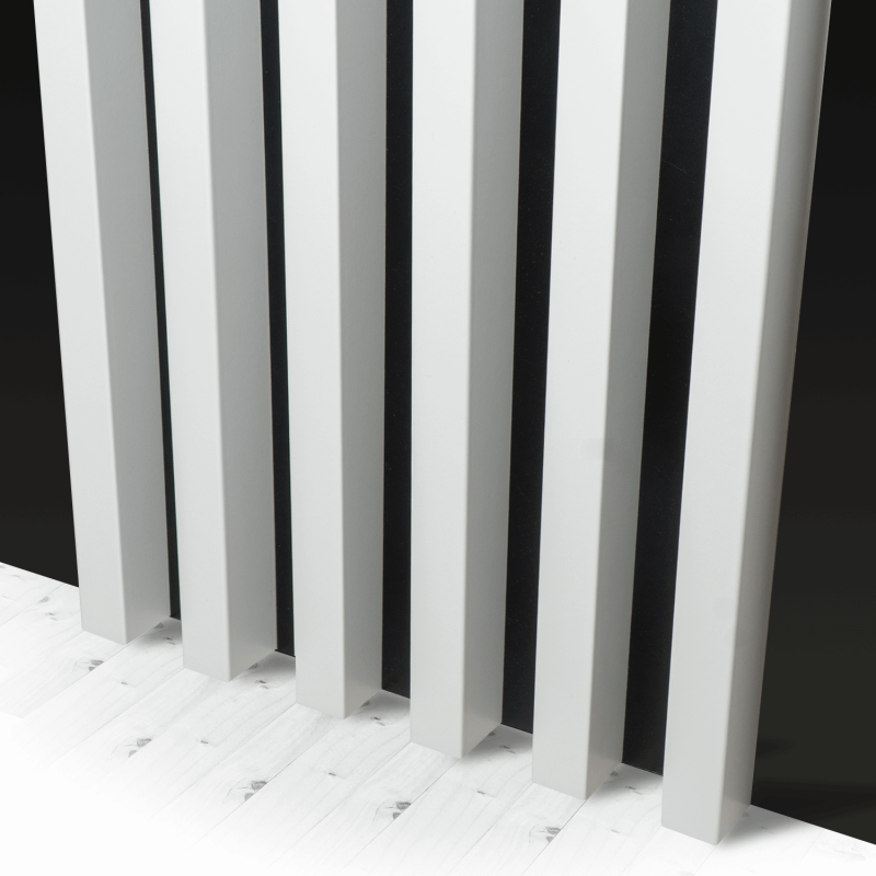 MDF Lamellen Standard 29x40 - Weiß Matt - 17 Stück (Klemp) - MDF Lamellenwand