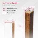 Lattes Standard MDF 29x40 - Chêne Wotan - 17 pièces (Klemp) Lattes Standard MDF 29x40 - Chêne Wotan - 17 pièces (Klemp)