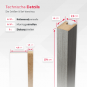 Lattes Standard MDF 29x40 - Chêne gris - 17 pièces (Klemp)