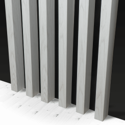 Lattes Standard MDF 29x40 - chêne blanc - 17 pièces (Klemp)