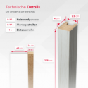 Lattes Standard MDF 29x40 - chêne blanc - 17 pièces (Klemp) Lattes Standard MDF 29x40 - chêne blanc - 17 pièces (Klemp)